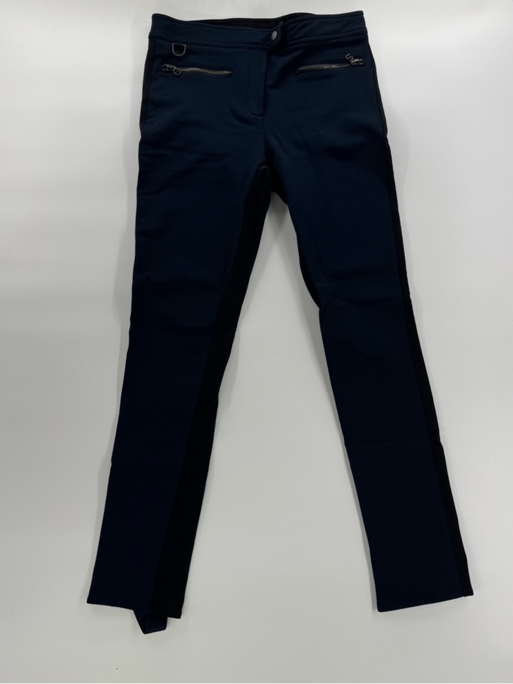 Erin Snow luxury Jes slim leg ski pant navy (black in back) sz 8 - Picture 3 of 11